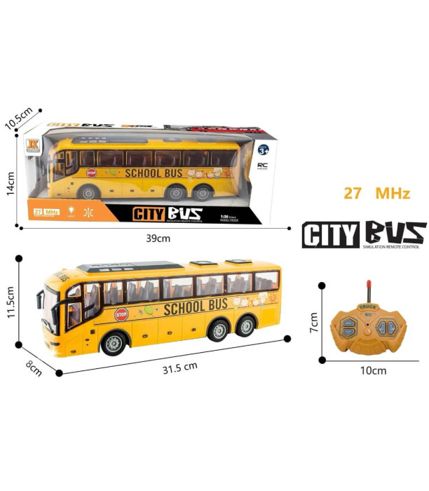 CHILDREN'S BUS WITH REMOTE CONTROL 4 DIRECTIONS - Radio control with remote control