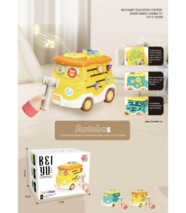 BABY MUSICAL BUS WITH CHUCKLE AND FUNCTIONS Armtoys