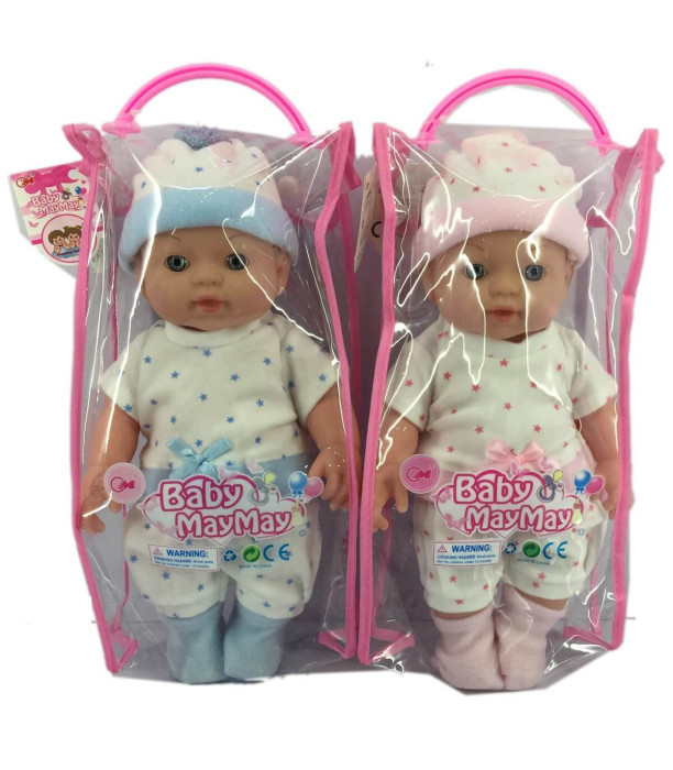 DOLL BABY MAYMAY WITH DRESSES ON STARS 30 CM + 6 SOUNDS IN A BAG - BABY