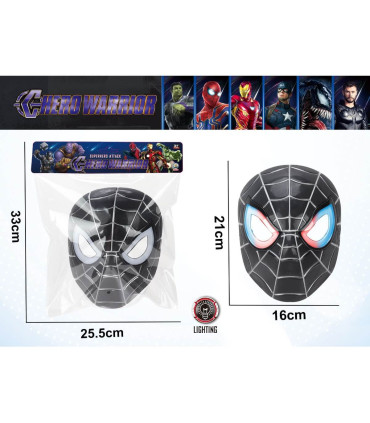 CHILDREN'S LIGHT-UP MASK BLACK SPIDER - PARTY COSTUMES, MASKS AND WANDS