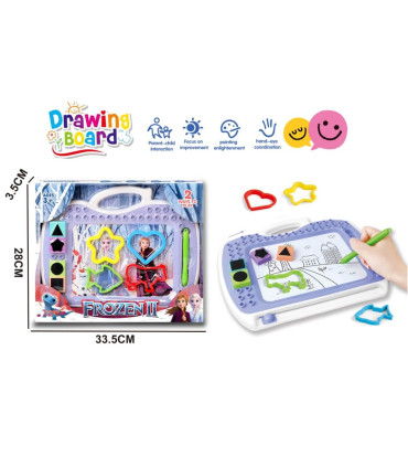MAGNETIC BOARD WITH ICE KINGDOM STAMPS IN A BOX - Boards for drawing and writing