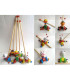 WOODEN PUSH TOY FOR BABIES VARIOUS TYPES - RODS, ROPES AND HOOPS