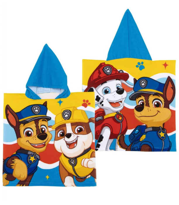 Παιδική πετσέτα poncho PAW PATROL αγόρι 50*100 Arditex