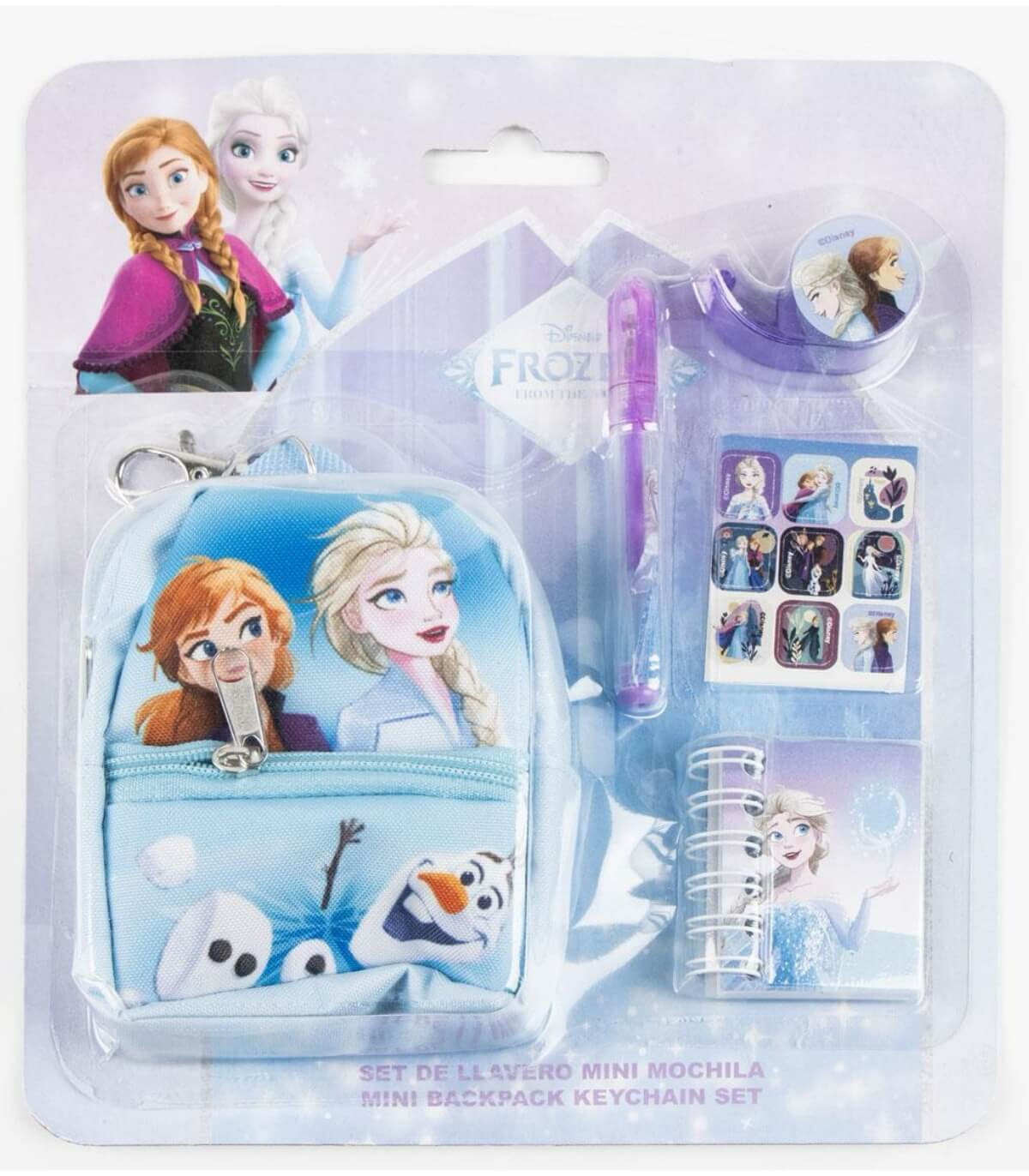 SMALL BACKPACK WALLET WITH SCHOOL SUPPLIES FROZEN Cerda