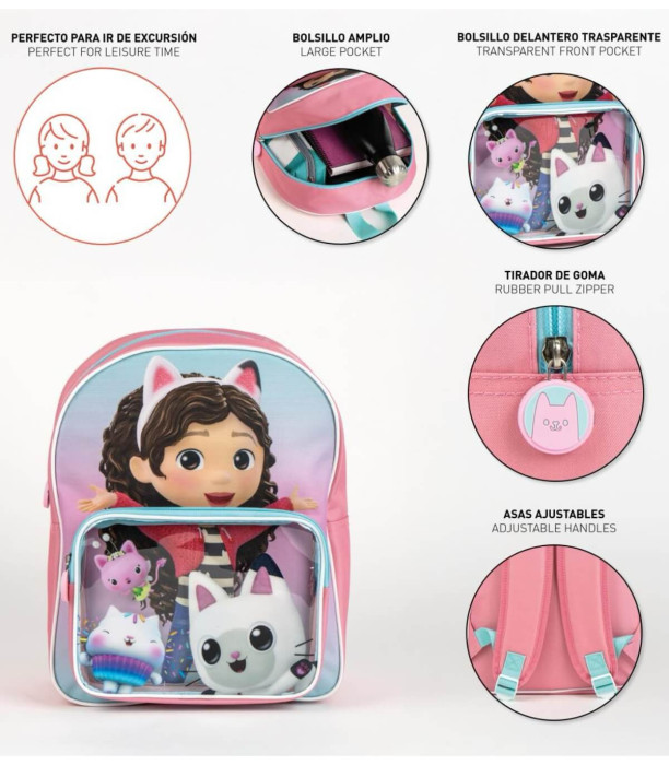 CHILDREN'S BACKPACK WITH FRONT POCKET 31 CM GABBY Cerda
