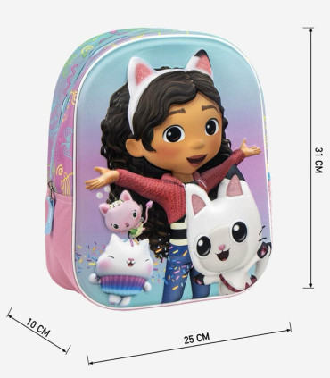 3D GABBY'S DOLLHOUSE CHILDREN'S BACKPACK 31 CM Cerda