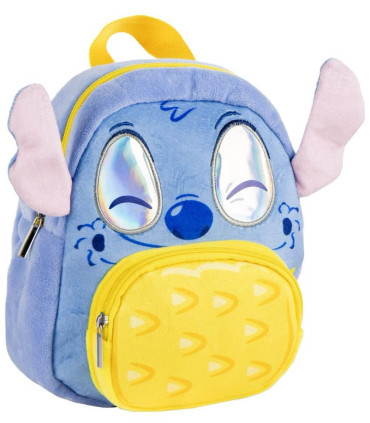 PLUSH BACKPACK WITH YELLOW POCKET FOR KINDERGARTEN STITCH Cerda