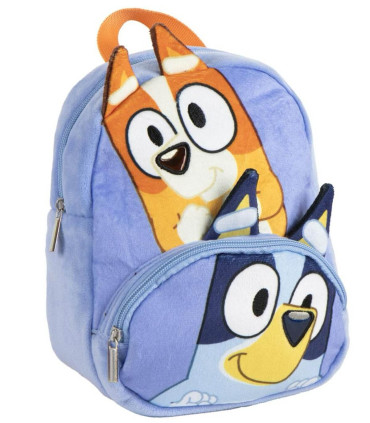 PLUSH BACKPACK WITH FRONT POCKET FOR KINDERGARTEN BLUEY Cerda