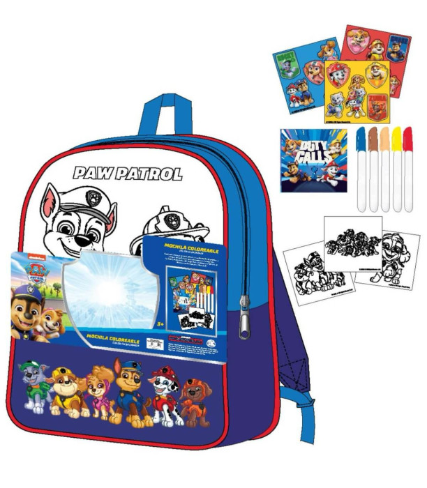PAW PATROL DIY COLORING BACKPACK 38 CM Cerda