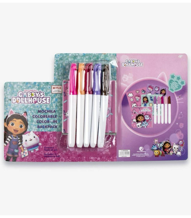 CHILDREN'S BACKPACK FOR COLORING MAKE IT YOURSELF GABBY'S DOLLHOUSE 38 CM Cerda