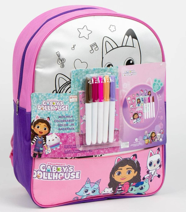 CHILDREN'S BACKPACK FOR COLORING MAKE IT YOURSELF GABBY'S DOLLHOUSE 38 CM Cerda
