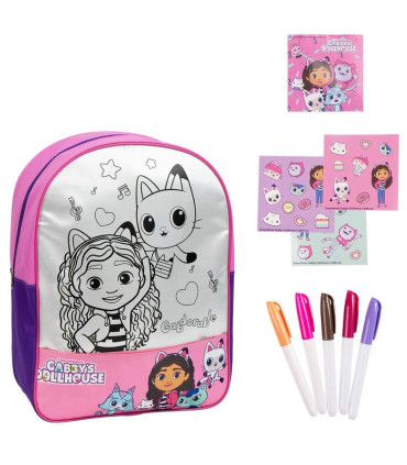 CHILDREN'S BACKPACK FOR COLORING MAKE IT YOURSELF GABBY'S DOLLHOUSE 38 CM Cerda