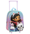 3D CHILDREN'S BACKPACK WITH WHEELS GABBY'S DOLLHOUSE