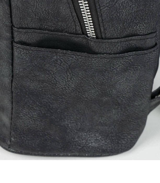 BLACK MINNIE LEATHER BACKPACK Cerda