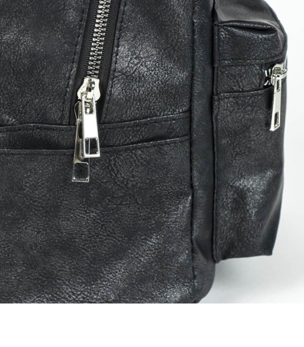 BLACK MINNIE LEATHER BACKPACK Cerda