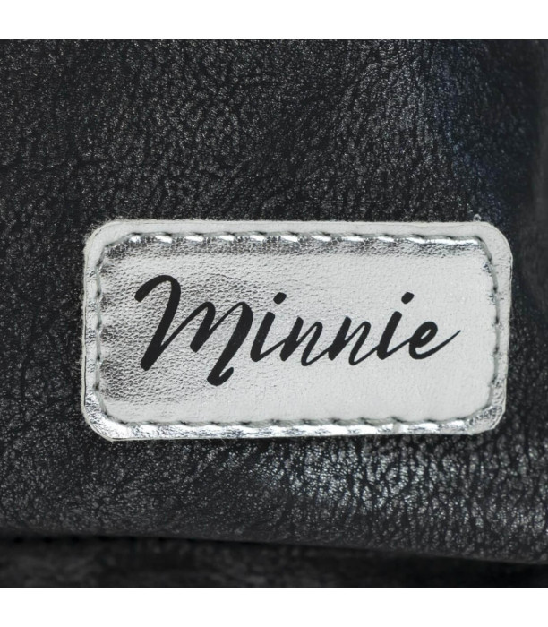 BLACK MINNIE LEATHER BACKPACK Cerda