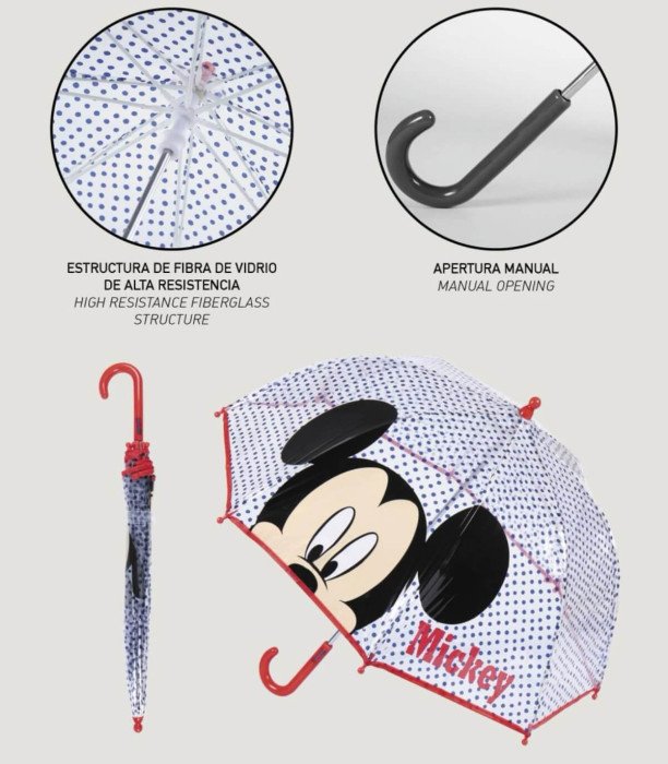 MECHANICAL CHILDREN'S UMBRELLA POE MICKEY Cerda