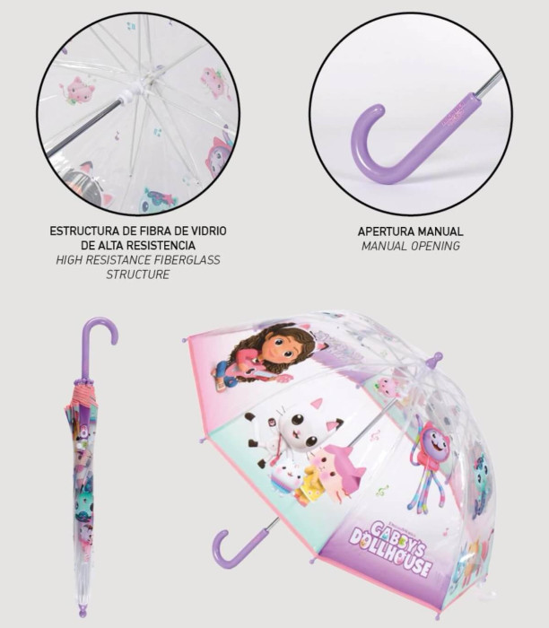 CHILDREN'S UMBRELLA MECHANICAL POE GABBY Cerda