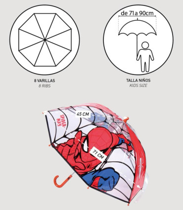 CHILDREN'S UMBRELLA MECHANICAL POE SPIDER-MAN Cerda