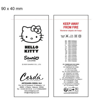 HELLO KITTY CHILDREN'S TOWEL PONCHO 50*111 Cerda