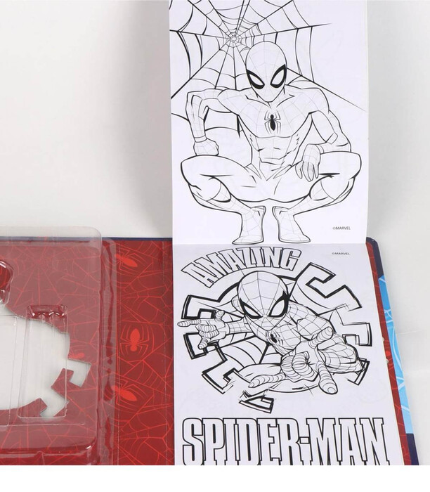 SPIDER-MAN COLORING NOTEBOOK WITH STENCILS AND ACCESSORIES Cerda