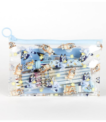 STUDENT SUPPLIES IN SILICONE PENCIL CASE BLUEY Cerda