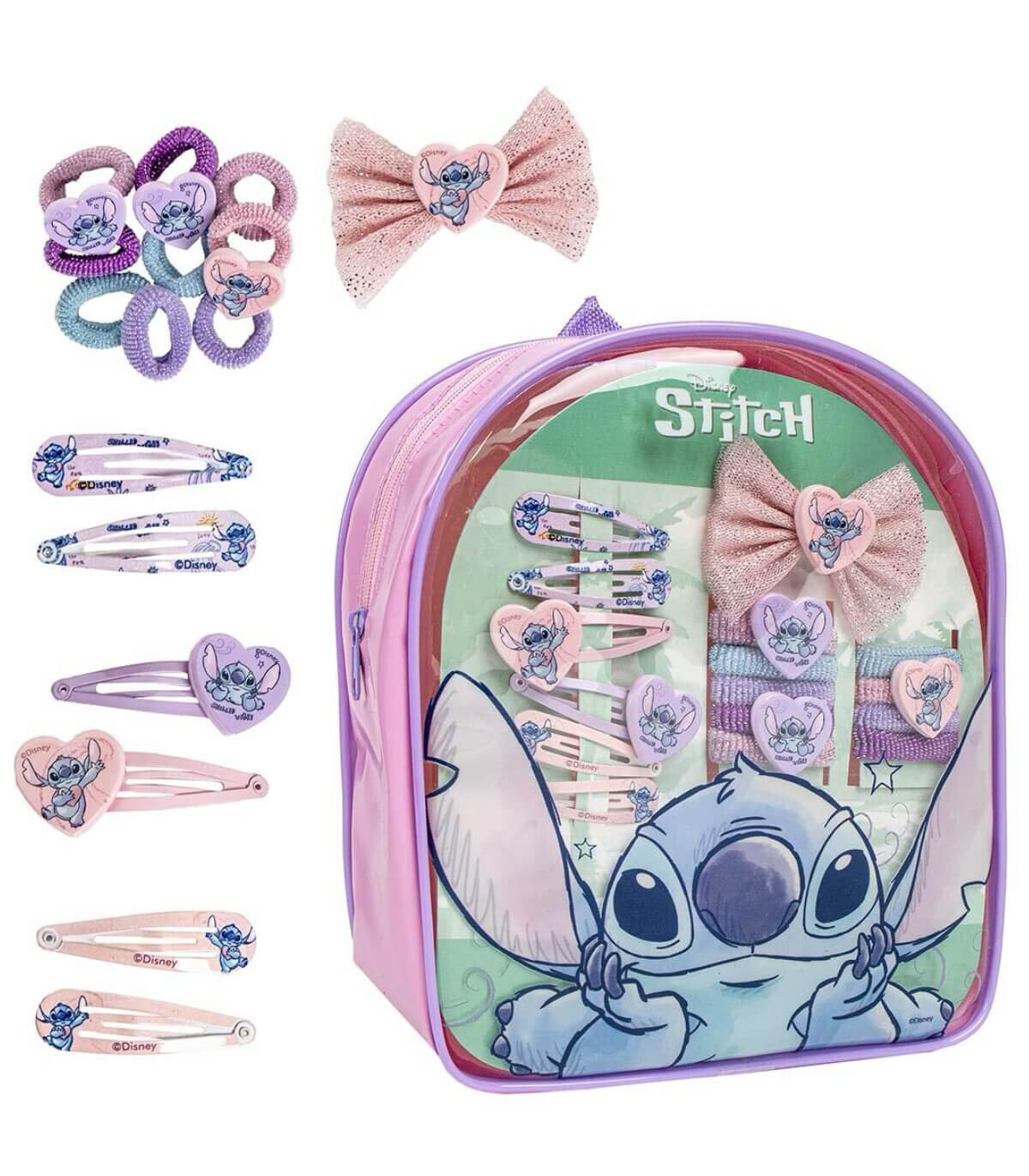 HAIR ACCESSORY SET IN STITCH BACKPACK Cerda