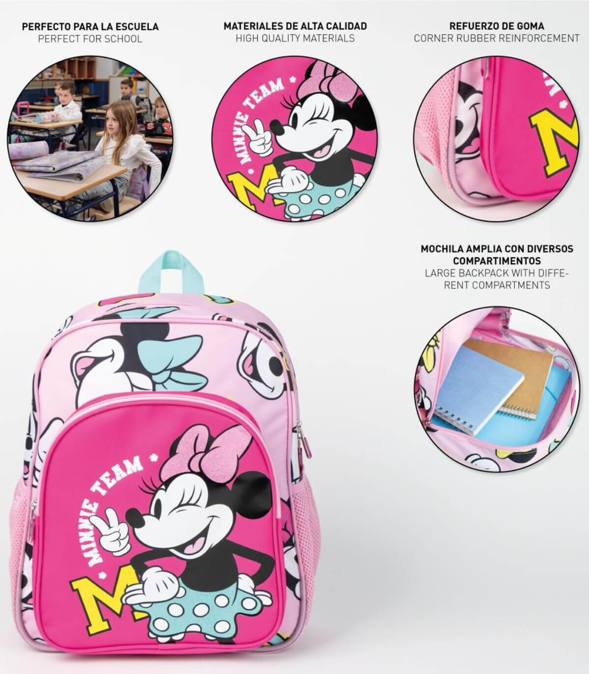 ΣΑΚΙΔΙΟ ΜΑΘΗΤΗ 38 CM MINNIE MOUSE Cerda