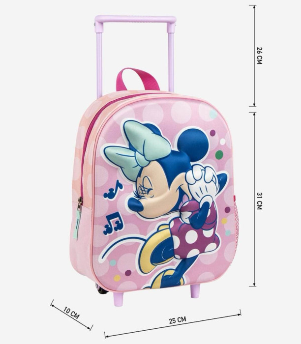 ΠΑΙΔΙΚΗ ΤΣΑΝΤΑ 3D ΜΕ ΡΟΔΑΚΙΑ MINNIE MOUSE Cerda