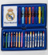 THREE-TIERED CASE WITH PENCILS, MARKERS, AND PAINTS REAL MADRID Cerda
