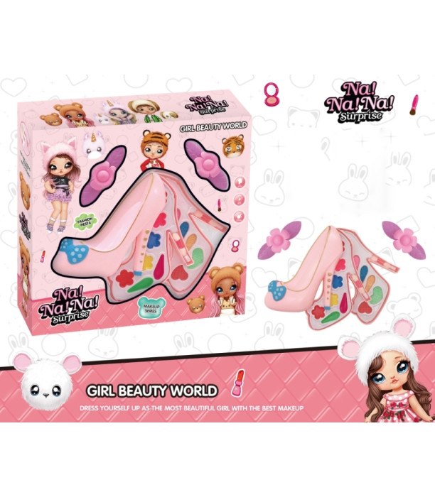 MAKEUP FOR DOLLS IN SHOES 4 FLOORS - MAKEUP AND ACCESSORIES FOR DOLLS