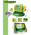 CHILDREN'S CASH REGISTER WITH CALCULATOR CROCODILE