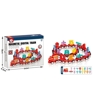 WOODEN MAGNETIC TRAIN WITH NUMBERS Armtoys