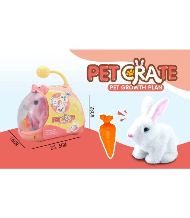 PLUSH RABBIT WITH CARROTS IN A TRANSPARENT SUITCASE Armtoys