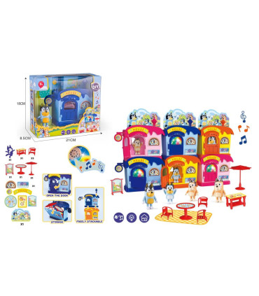 BATTERY HOUSE WITH BLUEY FIGURE IN BOX Armtoys