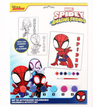CHILDREN'S SET DRAW WITH NUMBERS SPIDEY Cerda