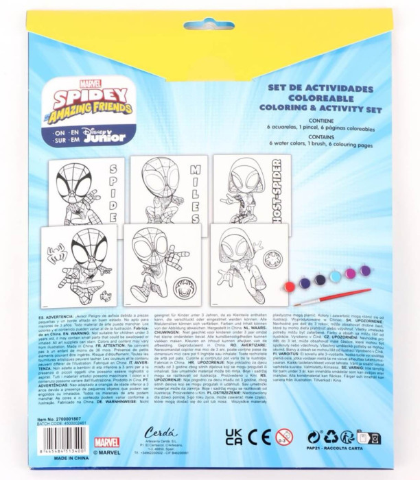 CHILDREN'S SET DRAW WITH NUMBERS SPIDEY Cerda