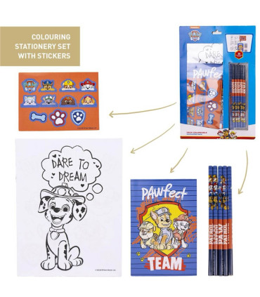 PAW PATROL COLORING SET WITH PENCILS Cerda