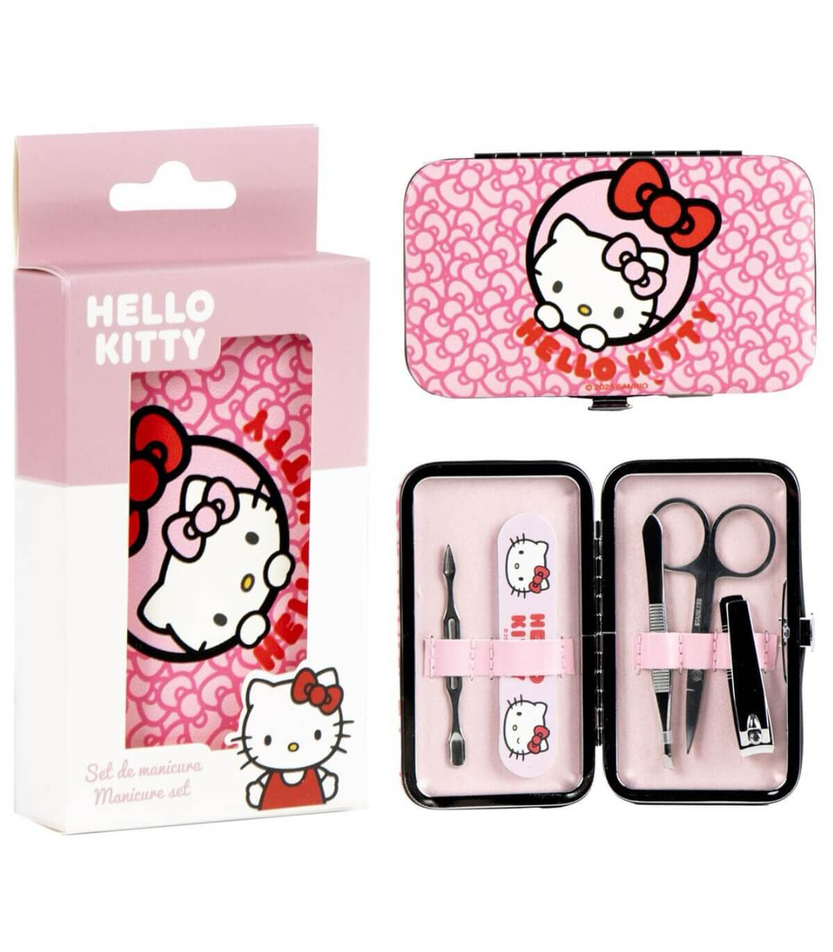ΠΑΙΔΙΚΗ ΘΗΚΗ ΜΕ ΣΕΤ ΜΑΝΙΚΙΟΥΡ 5 ΤΜΧ HELLO KITTY Cerda