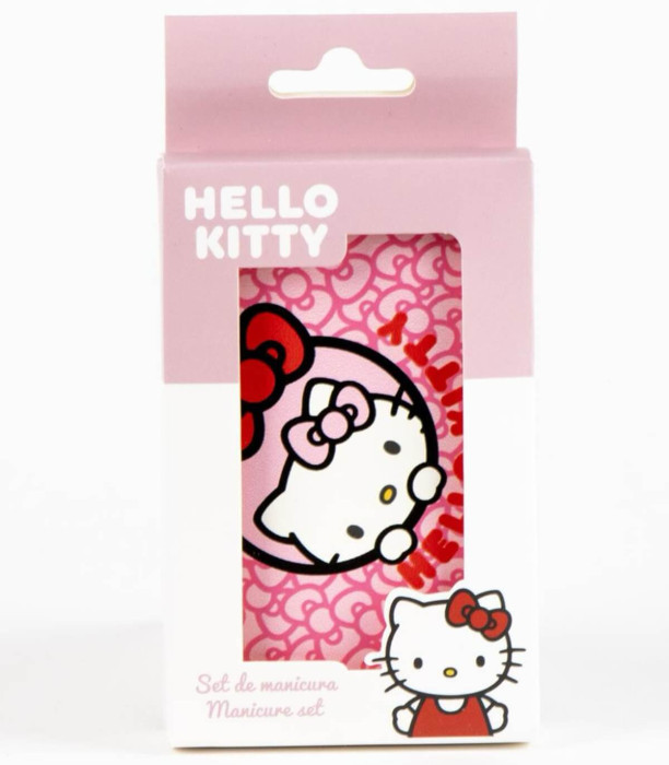 CHILDREN'S PENCIL CASE WITH A 5-PIECE MANICURE SET HELLO KITTY Cerda