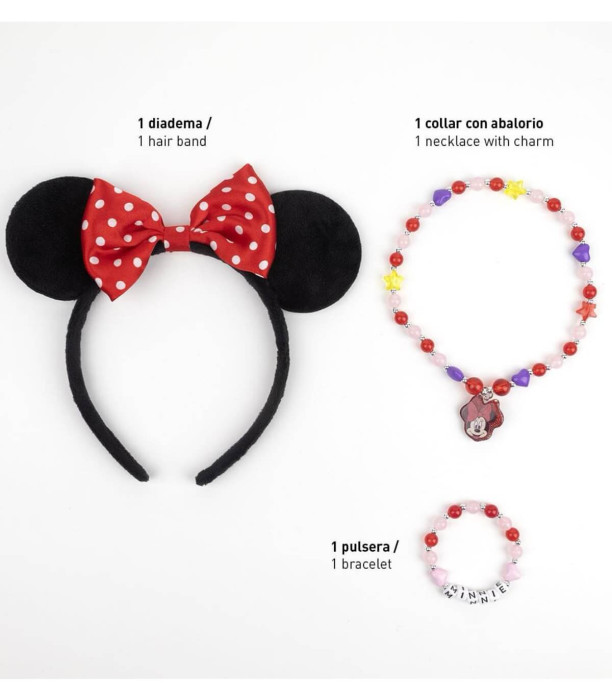 MINNIE MOUSE CHILDREN'S HEADBAND WITH NECKLACE AND BRACELET Cerda