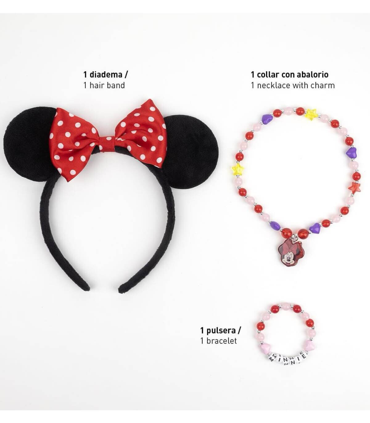 ΠΑΙΔΙΚΗ ΚΟΡΩΝΑ ΜΕ ΚΟΛΙΕ ΚΑΙ ΒΡΑΧΙΟΛΙ MINNIE MOUSE Cerda