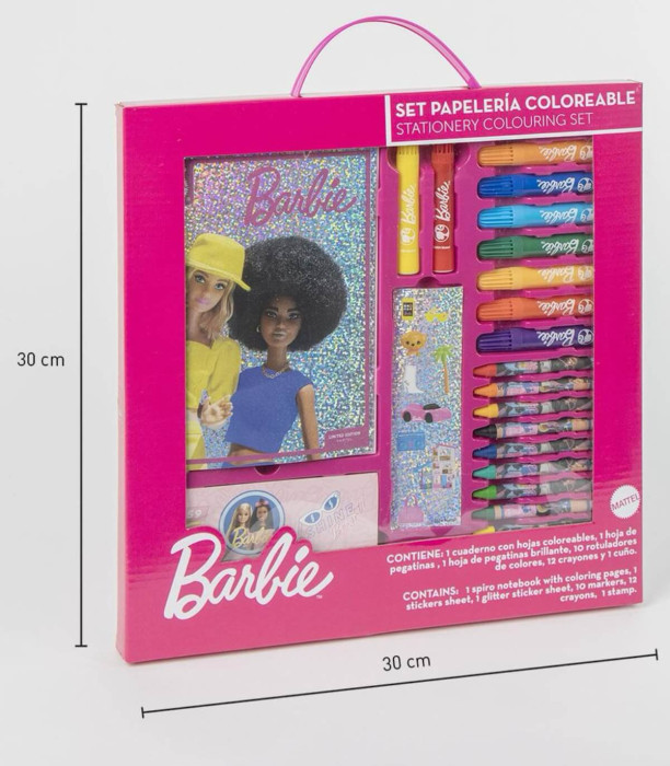 ΣΕΤ ΖΩΓΡΑΦΙΚΗΣ ΓΙΑ ΠΑΙΔΙΑ ΜΕ ΜΑΡΚΕΡ + ΤΕΦΤΕΡ BARBIE Cerda