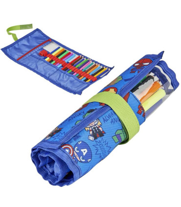CHILDREN'S FOLDABLE PENCIL CASE WITH MARKERS AND AVENGERS ACCESSORIES Cerda