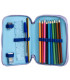 BLUEY PENCIL CASE WITH 2 ZIPPERS AND STUDENT SUPPLIES Cerda