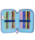 BLUEY PENCIL CASE WITH 2 ZIPPERS AND STUDENT SUPPLIES Cerda