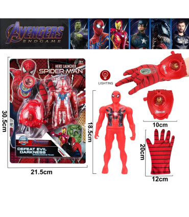 SPIDER FIGURE WITH GLOVE AND LAUNCHER IN BLISTER Armtoys