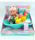 DOLL BABY WITH BATH AND ACCESSORIES IN OPEN BOX GREEN Armtoys