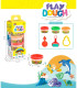 PLASTICINE 3 PCS. WITH MOULDS IN A BOX Armtoys