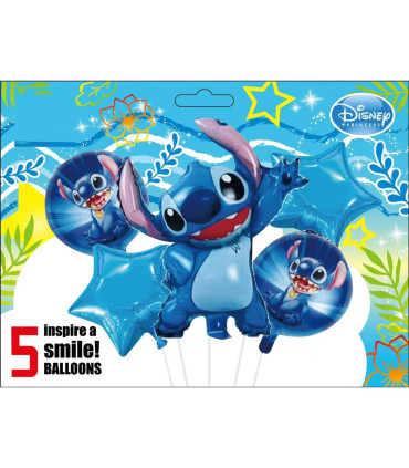FOIL BALLOONS 5 PCS. STITCH Armtoys